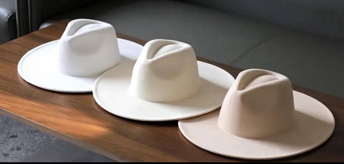 Wide Brim XL (60 - 26cm) Stiff Fedora Hat - AccessorizmeeWholesale