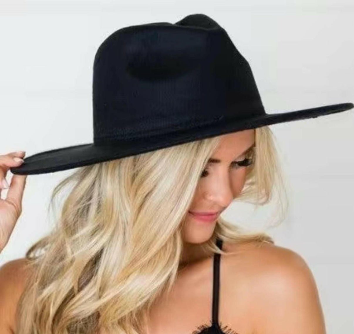 Wide Brim XL (60 - 26cm) Stiff Fedora Hat - AccessorizmeeWholesale